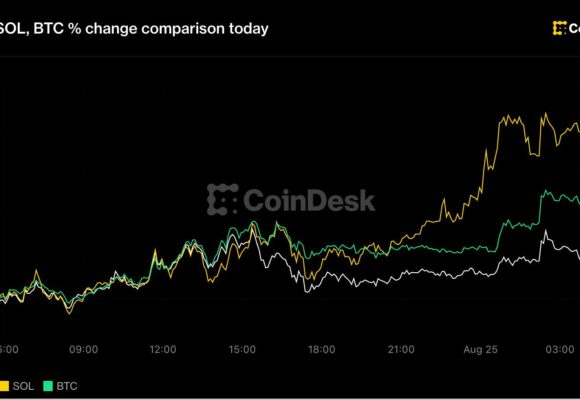 Bitcoin tops $80,000, solana jumps 8% but rally now runs into overbought warning