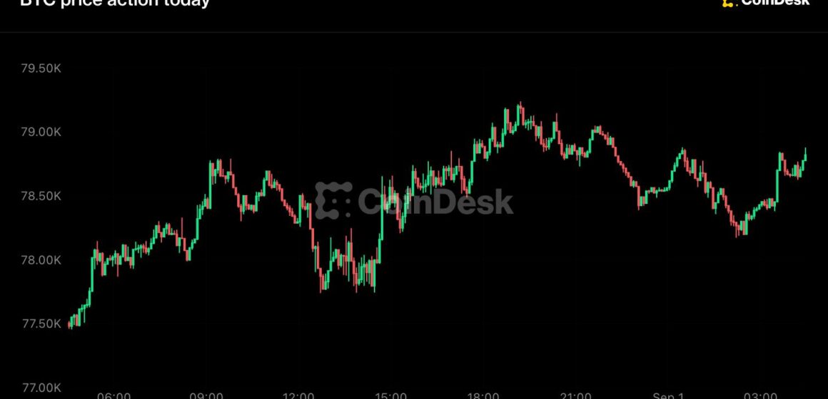 Bitcoin steady above $78,000, HYPE leads as majors slip on hawkish Fed bets