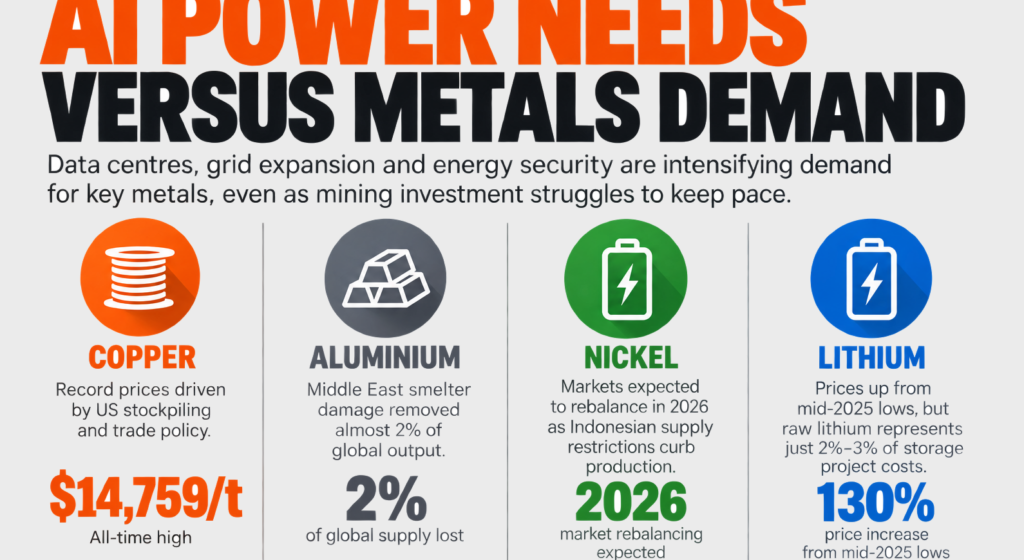 AI boom could overwhelm metals supply: WoodMac